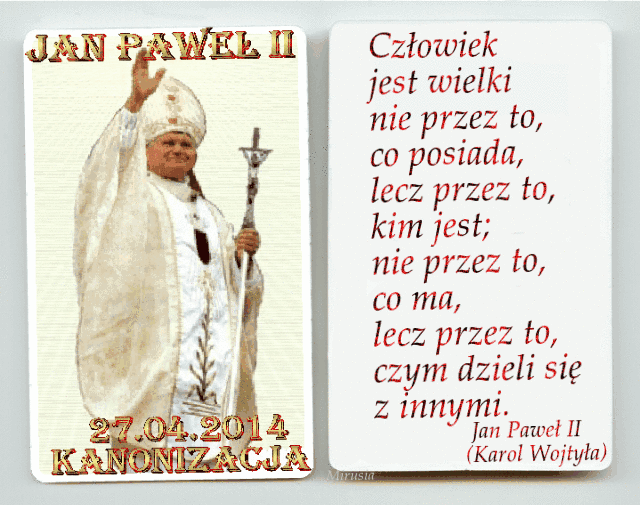 Święty Jan Paweł II - św. Jan Paweł II.gif